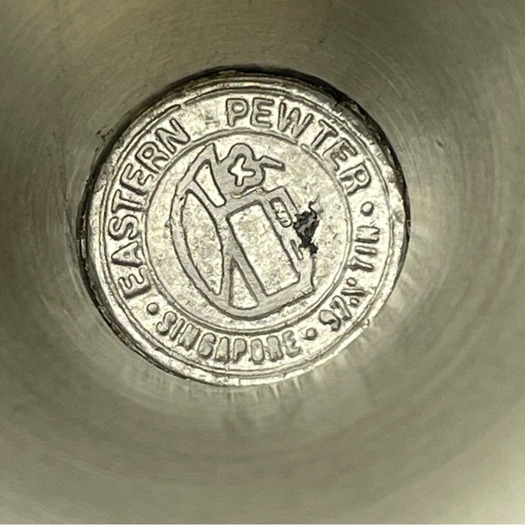 Singapore Eastern Pewter Goblet Single Wine Cup - Picture 4 of 13